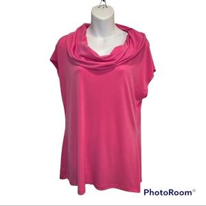 Banana Republic Pink Top. Size large Cowl Neck